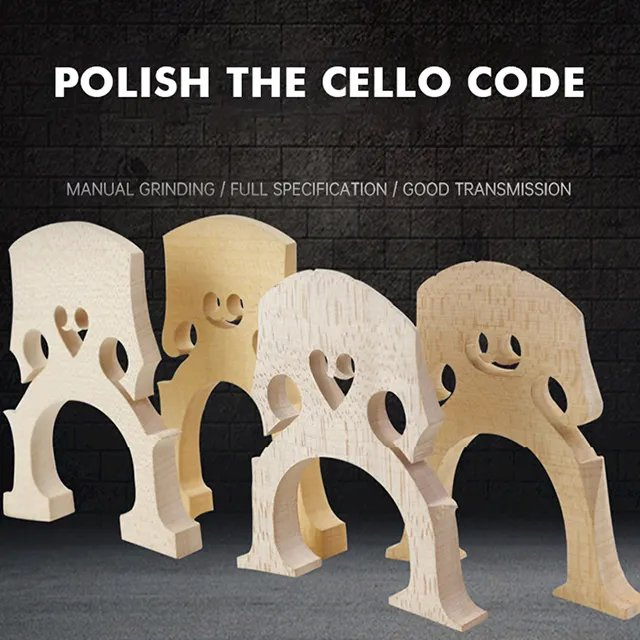 Hot Sale Factory Price OEM High Quality Manufacturer Direct Sales Maple 4/4 3/4 1/2 Cello Bridge Musical Instrument Accessories (LZSCBR099)