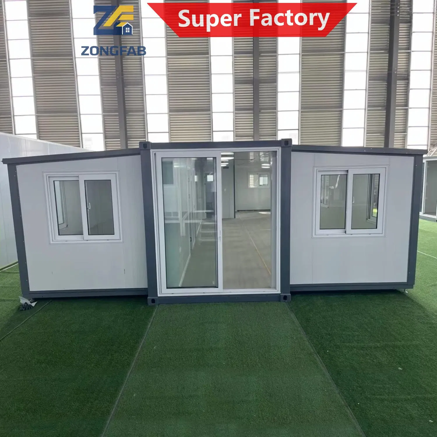 Dust-Roof Corrosion Resistant Movable Folding Foldable Mobile Tiny Two Wing Expandable Prefab Modular Container House Home