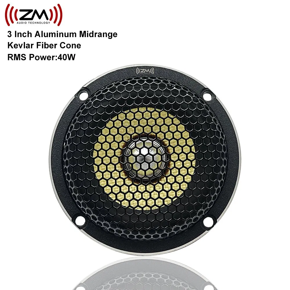 3.5 Midrange Auto Audio Speaker Kevlar Fiber Car Audio Bullet Midrange Speakers
