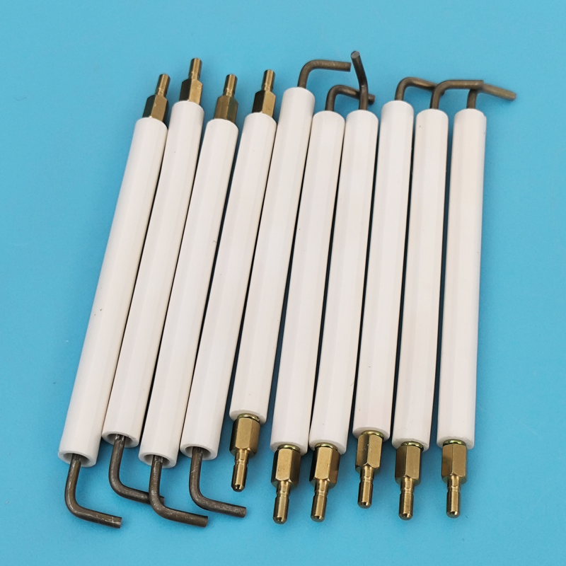 Insulator Glazed Alumina Electrode Ignition Gas Stove 95 Al2O3 Ceramic Stove Igniter