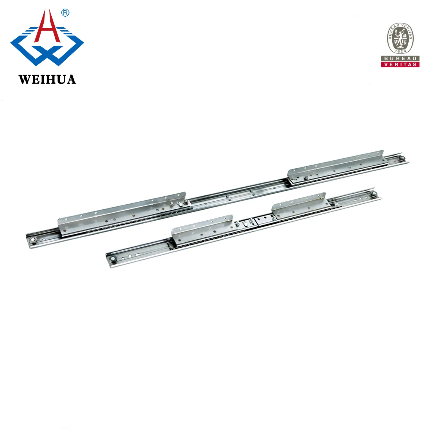 304 Stainless Steel Double Extension Dining Table Ball Bearing Slide