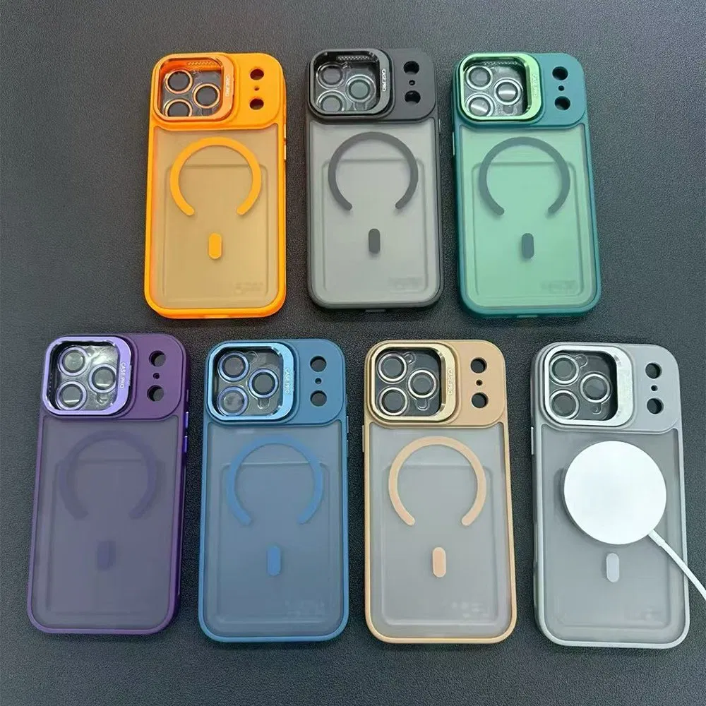 Wholesale for Lens Holder Frosted Phone Case for iPhone 11 12 13 14 15 16 17 PRO Max Phone Case Cover
