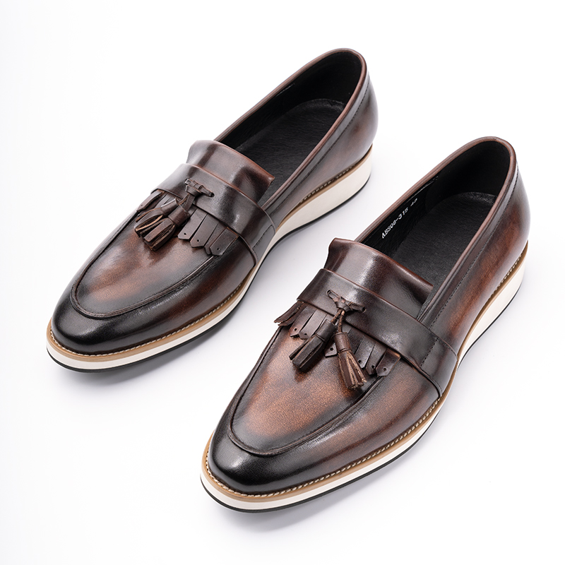 Stylish Men Shoes Leather Casual Loafers for Office Wear Handmade Shoes