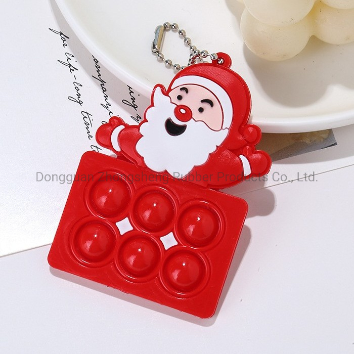 China Supplier Christmas Promotion Gift Soft Plastic PVC Key Chain