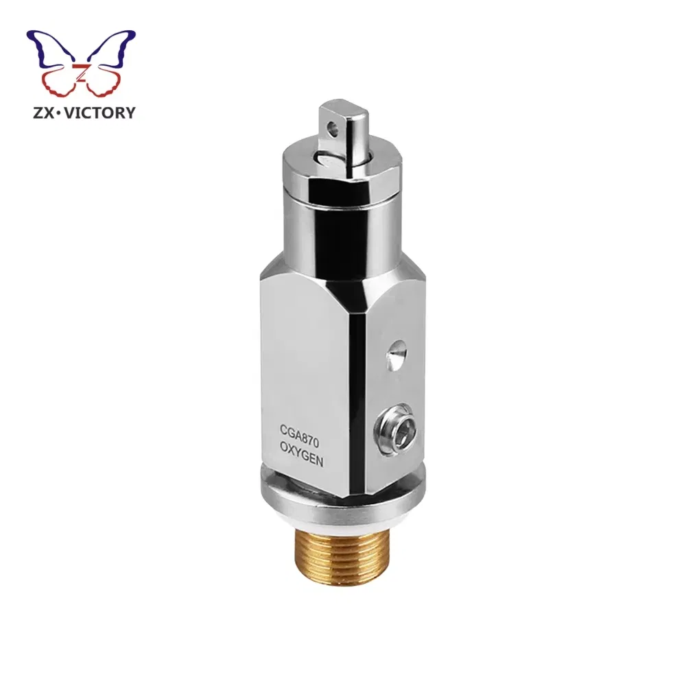 Cga870 O2 Medical Gas Cylinder Valve Oxygen Bottle Valve 3/4-16unf