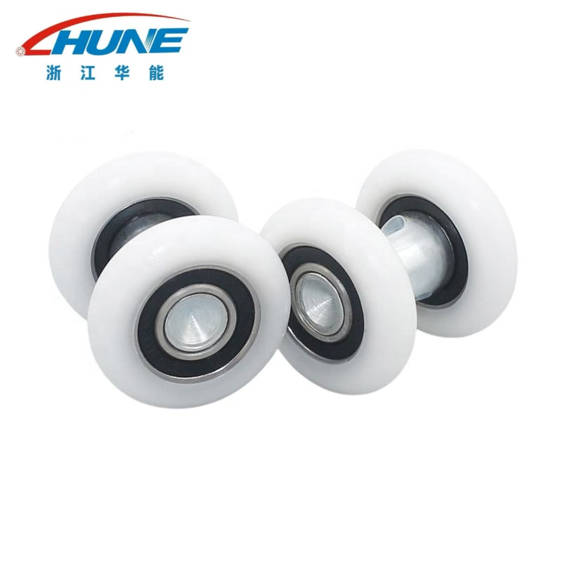 Axle Mounted I-Beam Nylon Pulley for Heavy Duty Sliding Door Hardware System