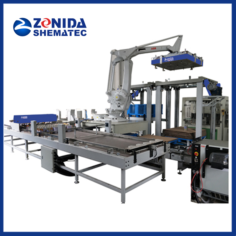 Full Automatic Bags/Tin Can/Carton Robot Palletizing Machine (Palletizer) for Can Making Machinery