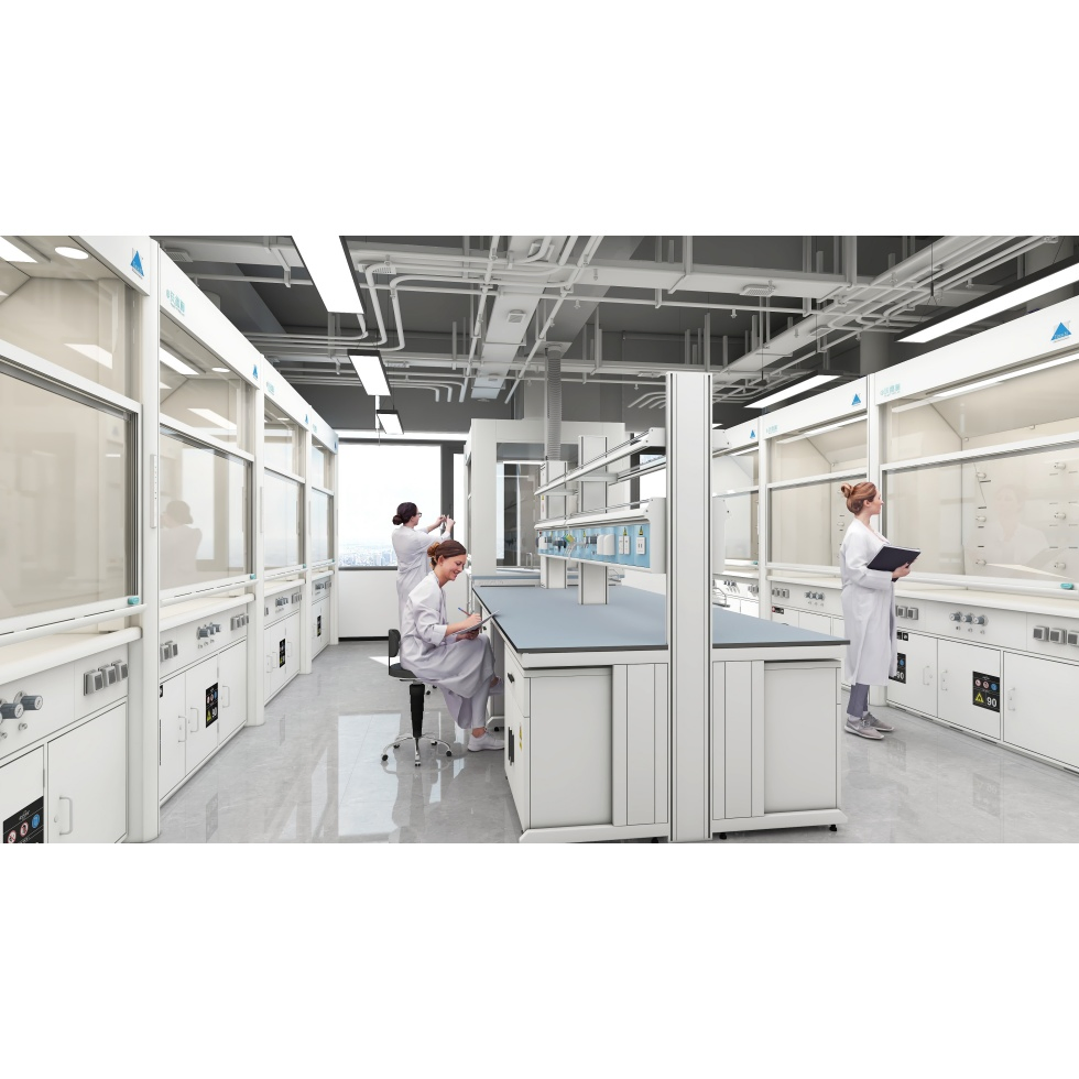 Corrosion Resistant Sensor Controlled Lab School Fume Hood for Experiment