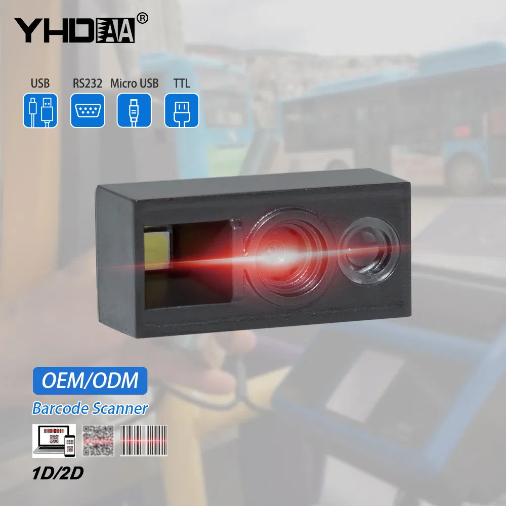 Factory Direct Sales Fixed Mount Qr Code Reader USB Ttl RS232 Interface Optional Embedded 2D Barcode Scanner Module
