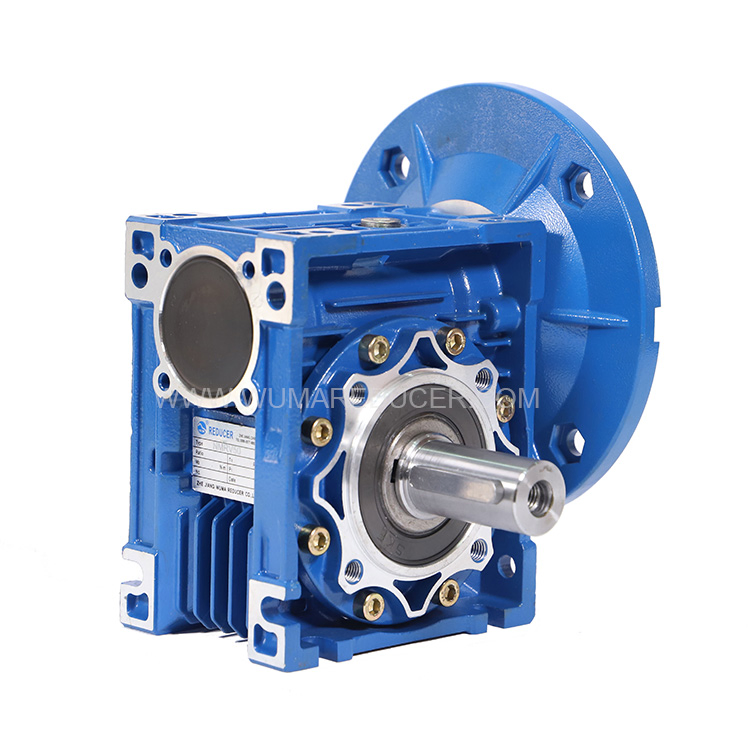 Aluminum Alloy Stainless 2 1 Reduction RV025 Worm Gearbox Double Output Manufacturers Speed Reducer