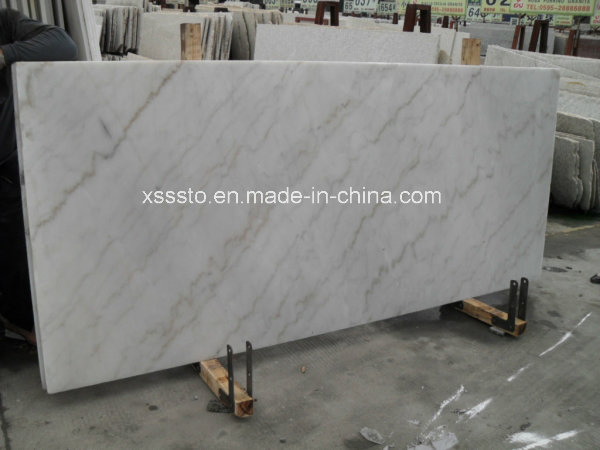 High Polished White Marble Slab, Chinese Guangxi White Marble
