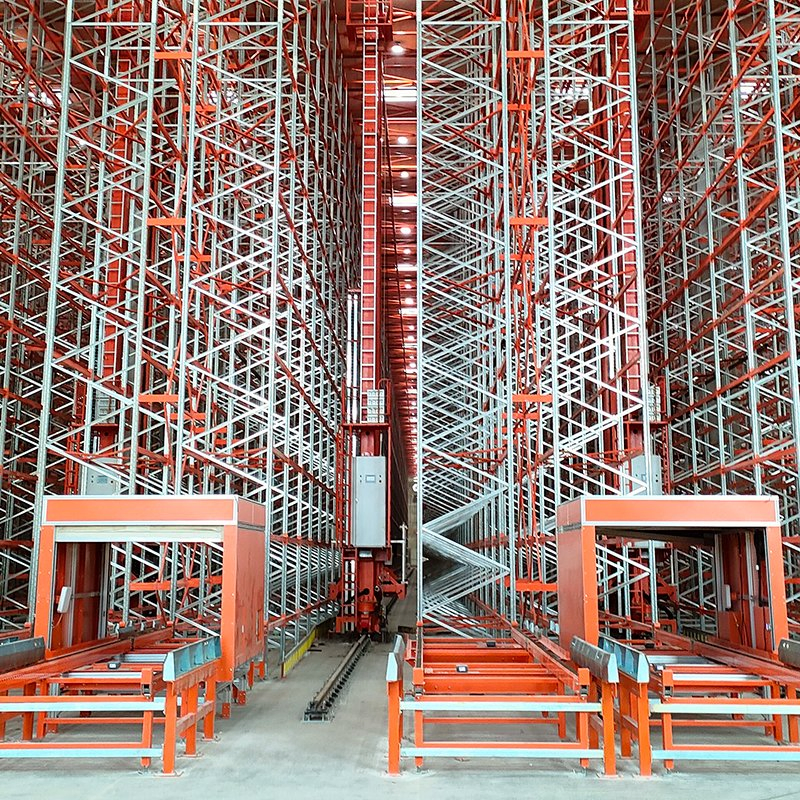 Asrs Racking Efficiency Logistic Equipment Pallet Shuttle Racking System Q235B Steel Warehouse Rack Miniload Automated Storage Retrieval Asrs Racking System