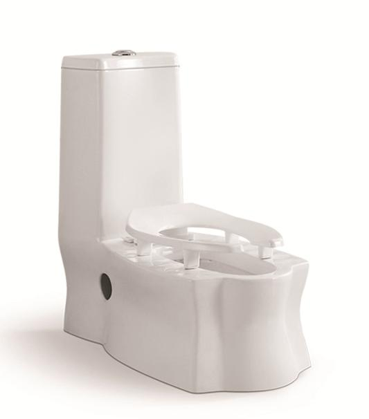 S-Trap Wash Down Bathroom Ceramic One Piece Toilet