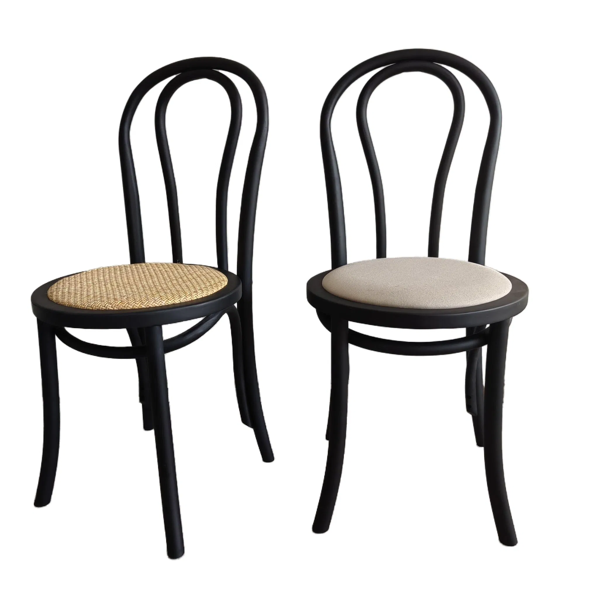 Hot Sale Clear Ghost Chair Stackable Dining Armrest Wooden Rattan Chair
