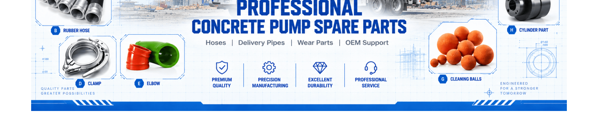 Shandong Zhongliao Concrete Pump Parts Co., Ltd. banner 2