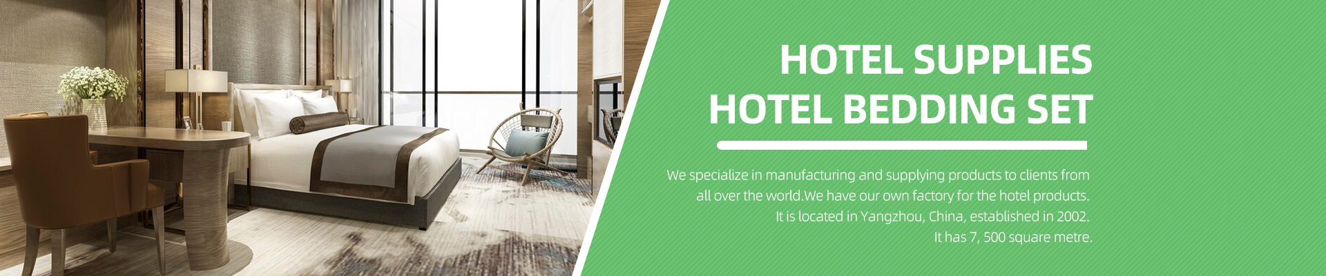 Yangzhou Mingchi Hotel Products Co., Ltd banner 2